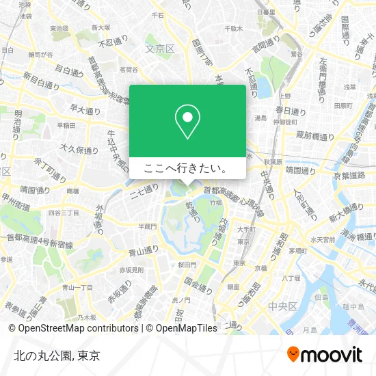 北の丸公園地図