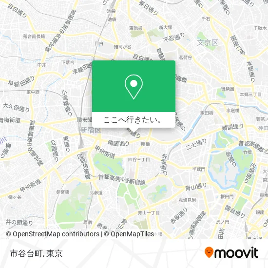 市谷台町地図