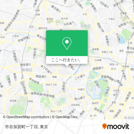 市谷加賀町一丁目地図