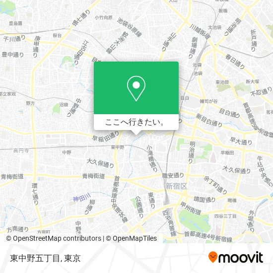 東中野五丁目地図