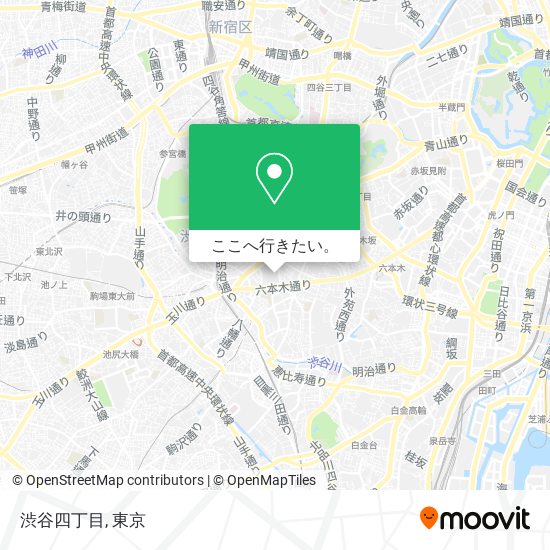 渋谷四丁目地図