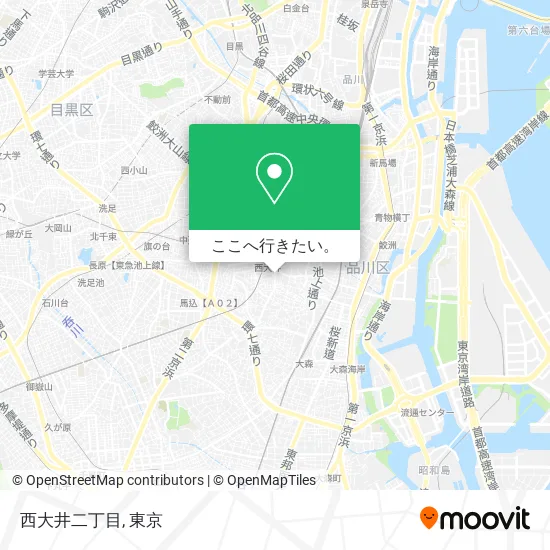 西大井二丁目地図