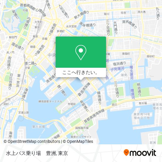 水上バス乗り場　豊洲地図