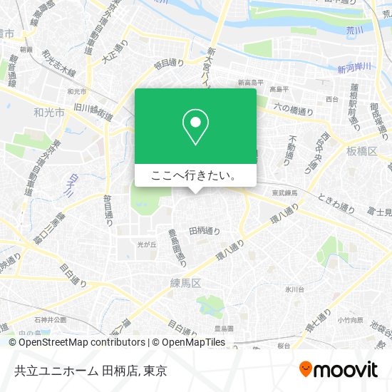 共立ユニホーム 田柄店地図