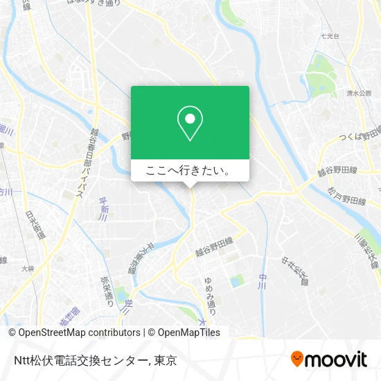 Ntt松伏電話交換センター地図
