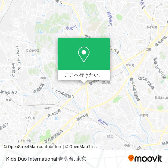 Kids Duo International 青葉台地図