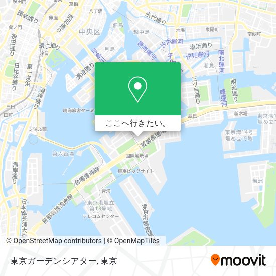 東京ガーデンシアター地図