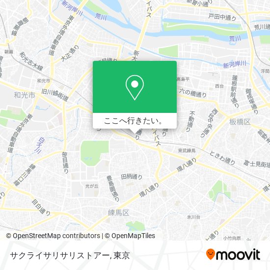 サクライサリサリストアー地図