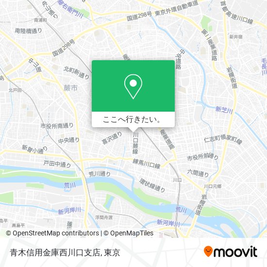 青木信用金庫西川口支店地図