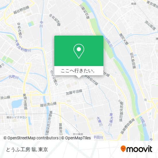 とうふ工房 翁地図