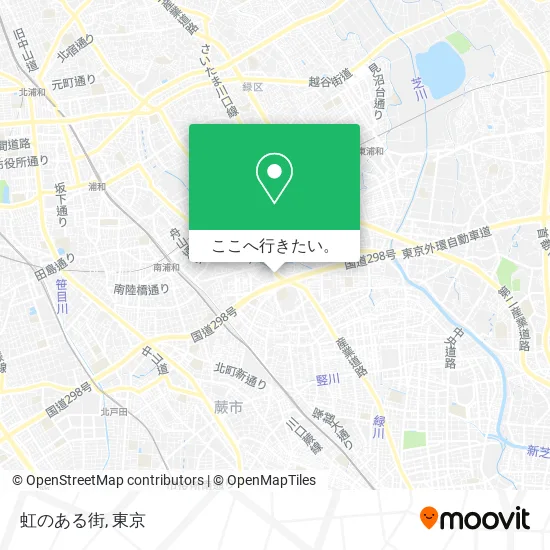 虹のある街地図