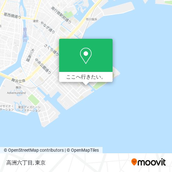 高洲六丁目地図