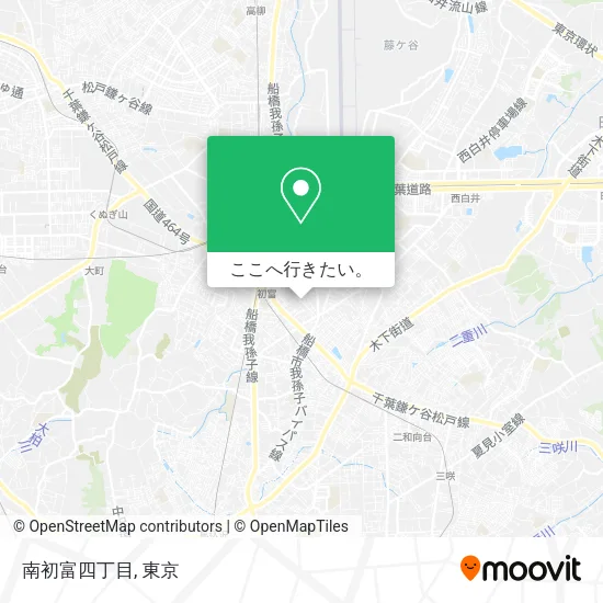 南初富四丁目地図