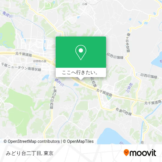 みどり台二丁目地図