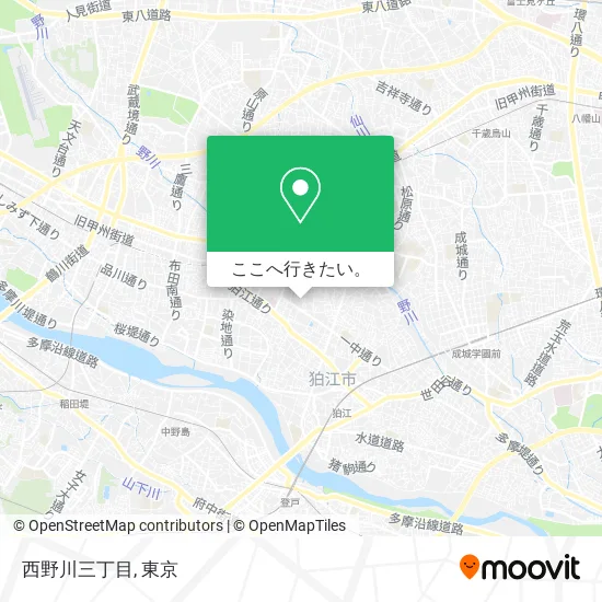 西野川三丁目地図