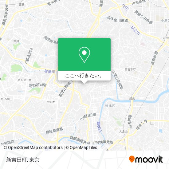新吉田町地図