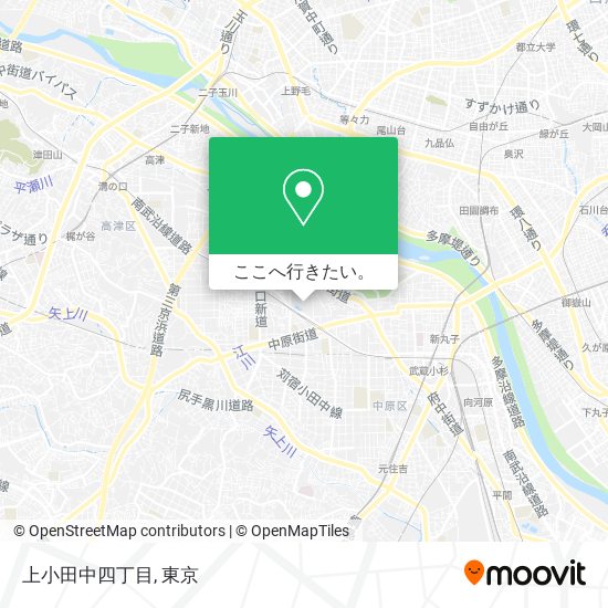 上小田中四丁目地図