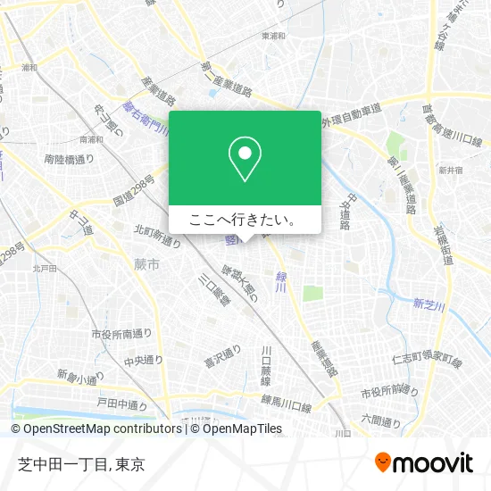 芝中田一丁目地図