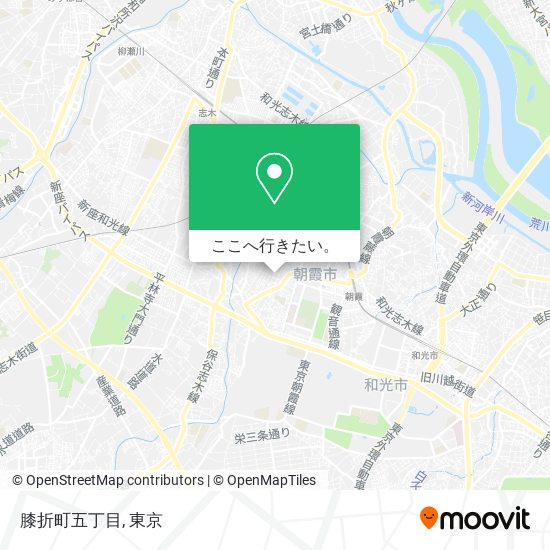 膝折町五丁目地図