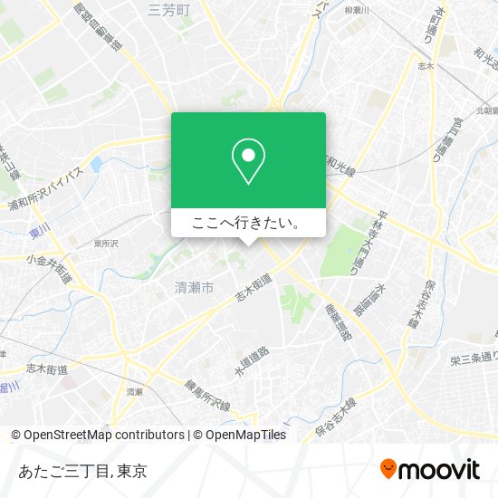 あたご三丁目地図