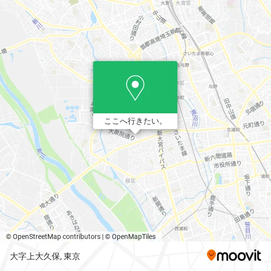 大字上大久保地図