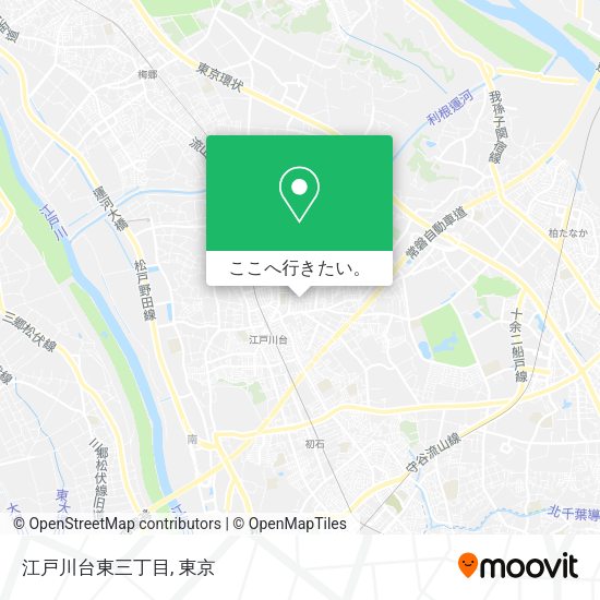 江戸川台東三丁目地図