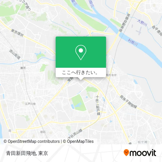 青田新田飛地地図