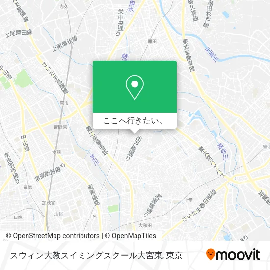 スウィン大教スイミングスクール大宮東地図