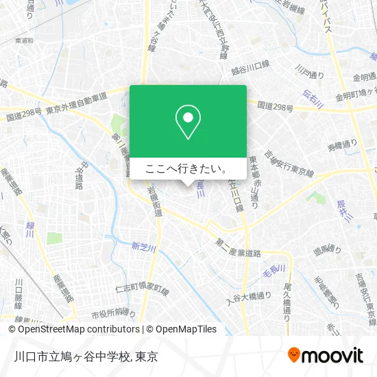 川口市立鳩ヶ谷中学校地図