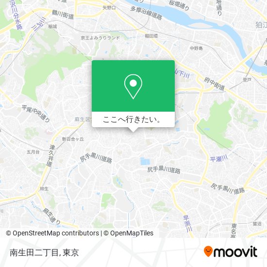 南生田二丁目地図