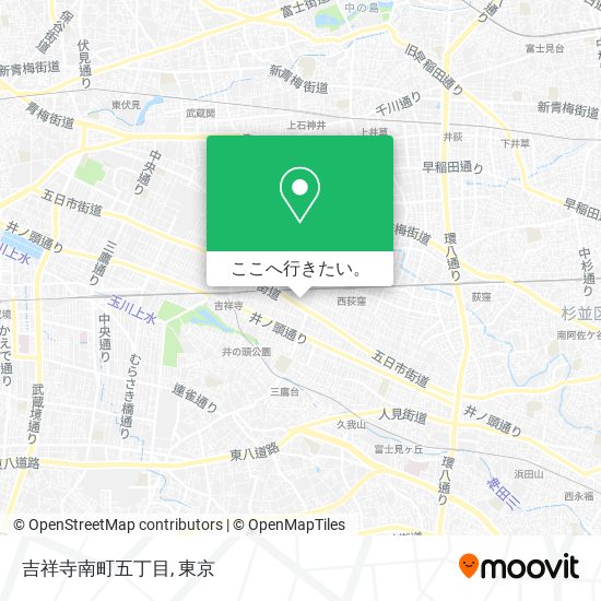 吉祥寺南町五丁目地図