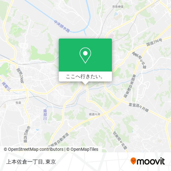 上本佐倉一丁目地図