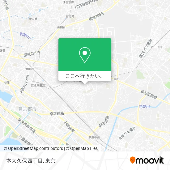 本大久保四丁目地図