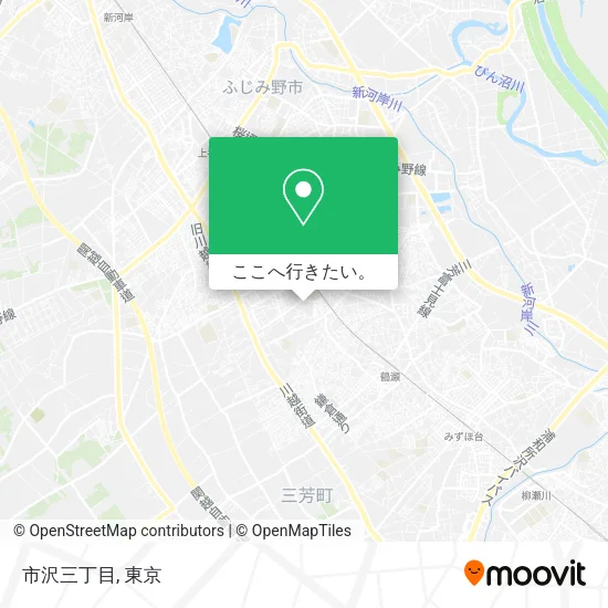 市沢三丁目地図