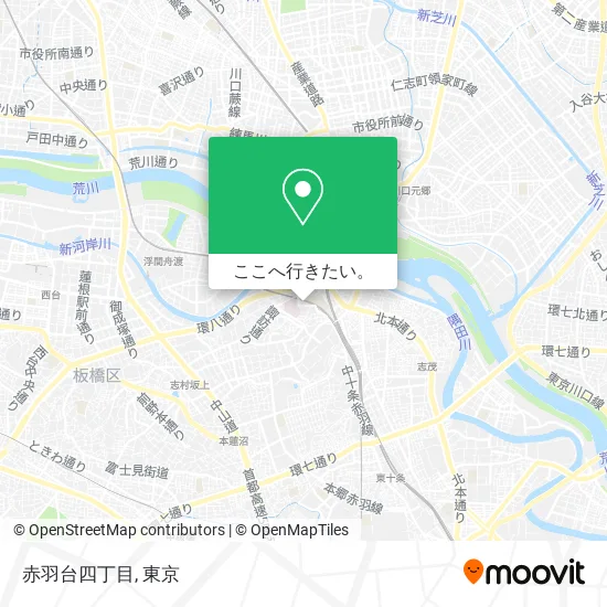 赤羽台四丁目地図