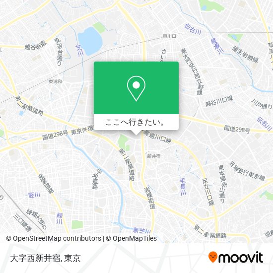 大字西新井宿地図