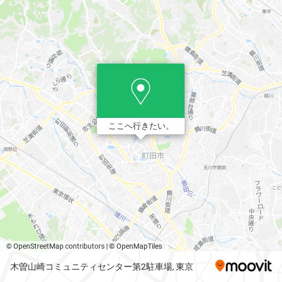 木曽山崎コミュニティセンター第2駐車場地図