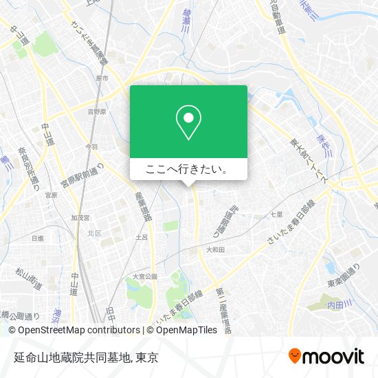 延命山地蔵院共同墓地地図