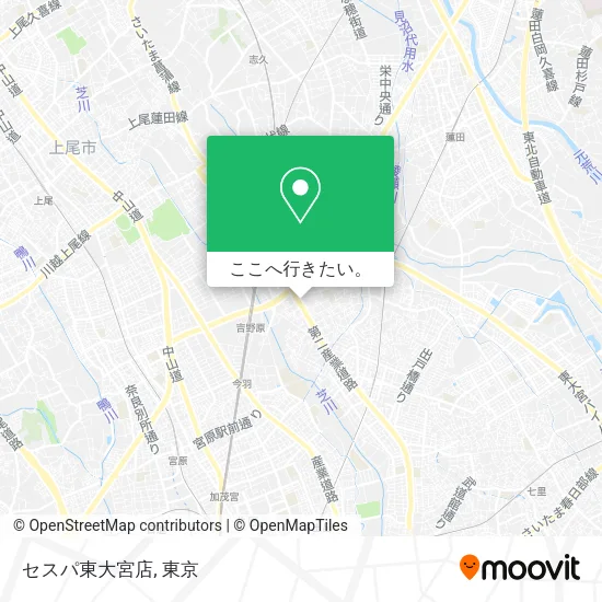 セスパ東大宮店地図