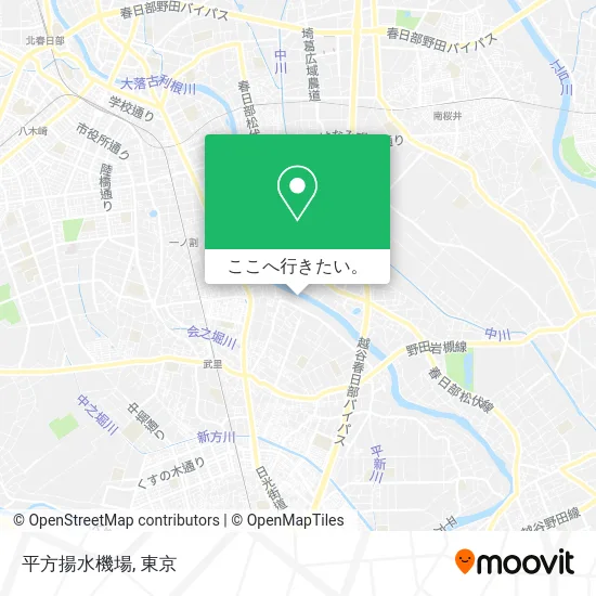 平方揚水機場地図