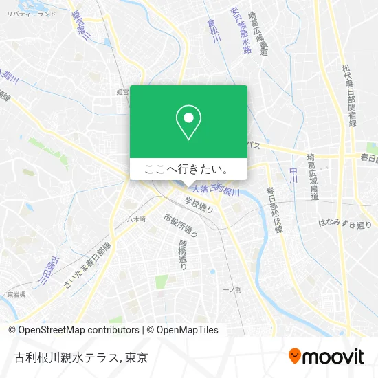 古利根川親水テラス地図