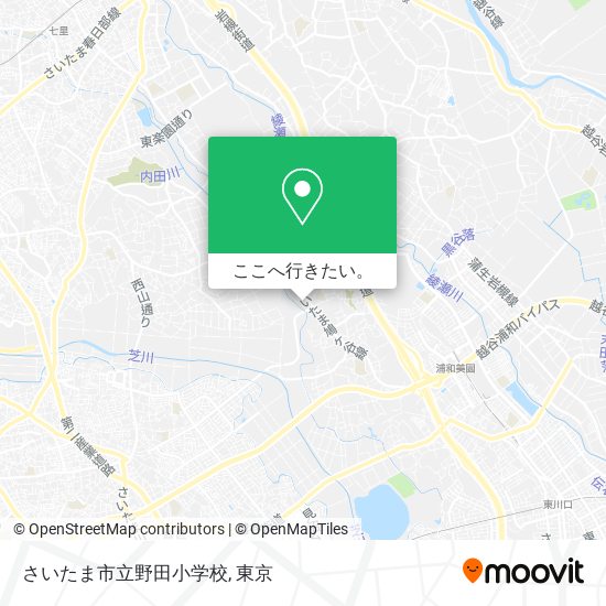 さいたま市立野田小学校地図