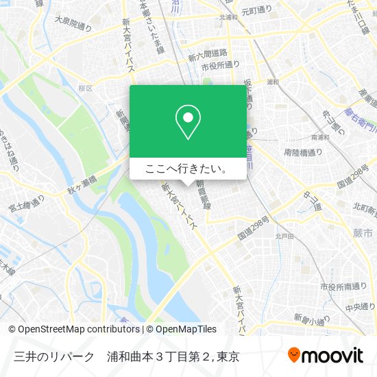 三井のリパーク　浦和曲本３丁目第２地図