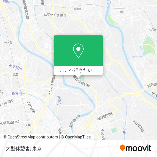 大型休憩舎地図