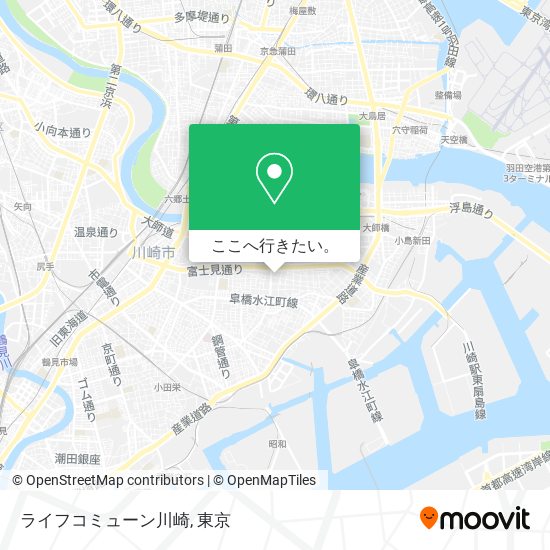 ライフコミューン川崎地図