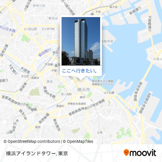 横浜アイランドタワー地図