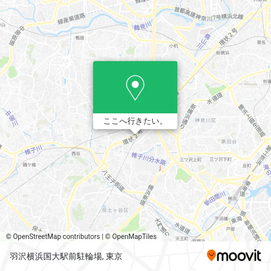 羽沢横浜国大駅前駐輪場地図