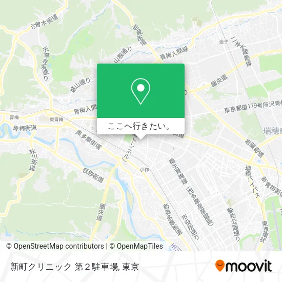 新町クリニック 第２駐車場地図