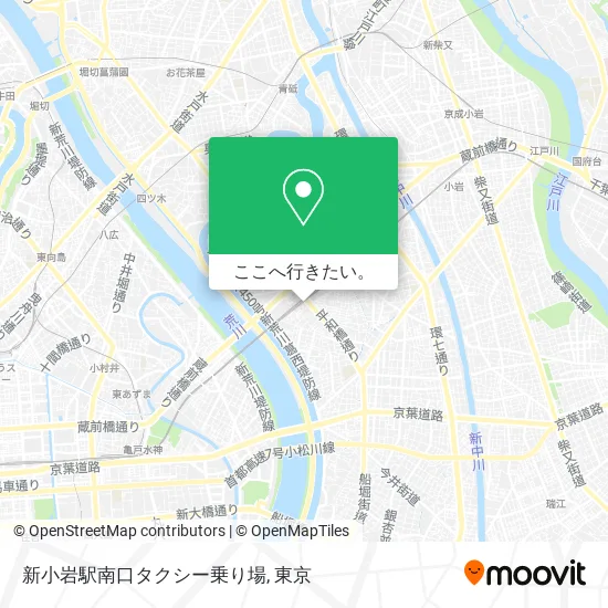 新小岩駅南口タクシー乗り場地図