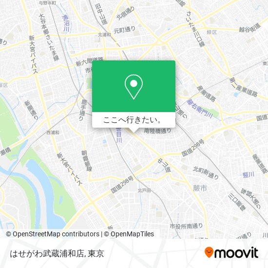 はせがわ武蔵浦和店地図